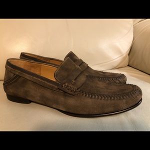 Men’s Mezlan “Horner” Loafer, Brown, Size 10-1/2 M